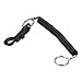 Securit Products - Securit - Key Coil Chain ?N Clip Wearable Key Organizer,Flexible Coil, Black - Sold As 1 Each - Flexible 4" key coil extends three feet. - Securely fastens to belt loop or handbag. - Clip swivels to prevent tangling.