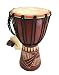 Djembe Drum Bongo Congo African Solid Wood Drum Hand Carved - MED SIZE- 12