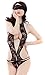 Women Sexy Lace Mesh Crotchless Backless Teddy Bodysuit Lingerie + Goggles
