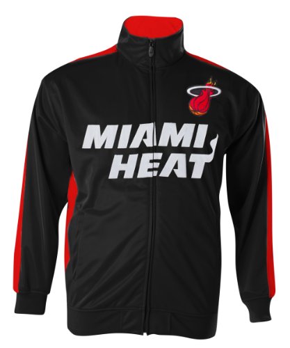NBA Boys' Miami Heat Track Jacket (Black, Small)