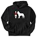 Sweatshirt Black  I Love My Belgian Malinois Silhouette  Dog