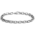 SAVE $50 - Men's Titanium 6mm Box Link Bracelet, 8.5" $75.00