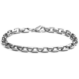 Men's Titanium 6mm Box Link Bracelet, 8.5