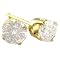 1/2 Carat Diamond Stud Earrings in 14K Yellow Gold