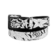 Silver Star INKED Mens Leather All-Over-Print Belt