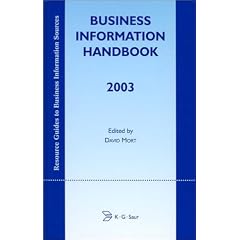 Business Information Handbook 2003 (Business Information Handbook) (Gebundene Ausgabe)