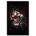 (24x36) Evil Clown - Smoking Cigar, Flocked Blacklight Poster Print