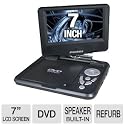 Sylvania SDVD7027, 7-Inch Portable DVD Player with Car Bag/Kit, Swivel Screen, USB/SD Card Reader (Black)