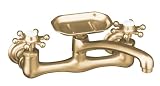 41KPMXAX1AL. SL160  KOHLER K 149 3 BV Antique Wall Mount Kitchen Sink Faucet, Vibrant Brushed Bronze