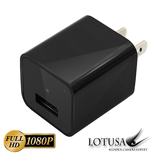 LOTUSA 1080P HD USB Wall Charger Hidden Camera/ Nanny Spy Camera Adapter | 32GB Internal Memory (With Video Quality Proof)
