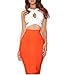 Whoinshop Women's Rayon 2 Pcs Stretch Bandage Bodycon Cluewear Bandage Dress