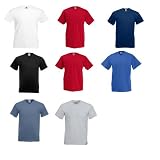 Valueweight V-Neck T-Shirt von Fruit of the Loom S M L XL XXL verschiedene Farben - 