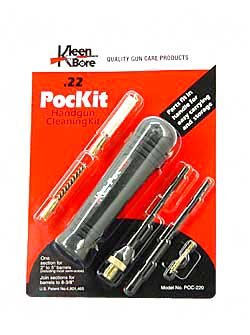 KleenBore PocKit Cleaning Kit .22 Cal Handgun Blister Card by KleenBore