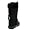 G52 New Ladies Black Faux Fur Winter Snow Boots Size 5