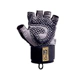 GoFit Diamond-Tac Weightlifting Wrist Wrap Glove and Training CD