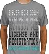 KNIVES EXCHANGING HANDS - 80's - Gray T-shirt