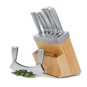 Master Class Acero Seven Piece Set with Hachoir & Wood Block