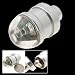 Bike Car Tyre Valve Stem Cap Blue LED Flash Light Lamp Silvery (XB-512)