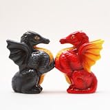Dragons Ceramic Magnetic Salt and Pepper Shakers Collection Set