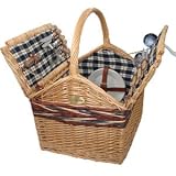 Farmhouse Picnic Basket for 4 by Sutherland