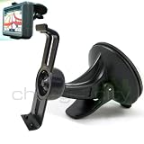 ChargerCity Exclusive Garmin Nuvi 1100 1200 1250 1260 1260T 1270 1270T 1290 1290T 1300 1350 1350T 1370 1370T 1390 1390T T W GPS Windshield Suction Cup Mount + Bracket Cradle unit kit **with ChargerCity direct warranty** (Compare to 010-11305-00)
