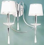 Contemporary Lamps, Halina Two Light Crystal and Chrome Wall Sconce by Eurofase--Excellent customer service--see our feedback.