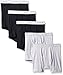 Fruit of the Loom Men's Black and Gray Short Leg Boxer Brief(Pack of 5)