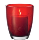 Produkt-Bild: LEONARDO 81212 Windlicht 16 cm rot Winterstar
