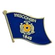 Wisconsin Flag Lapel Pin