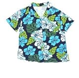 Designer Adult Shirt 100% Cotton The Cabana Shirt "Blue Crush" From Our Mommy & Me Collection (Matching Fashions for You and Your Pets) - Made in USA - X-Large (XL)