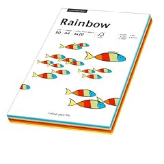 Papyrus 88043188 Multifunktionspapier Rainbow 80 g/m�, A4 100 Blatt Intensiv-Mix