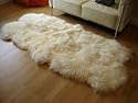 Cream Quad (Quadruple) Sheepskin Rug (170cm x 90cm)