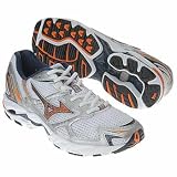 Mizuno Mens Wave Rider 11 ( sz. 09.0, White/Orange/Blu )