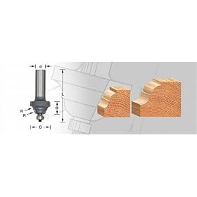 Amana - AMA49212 - 1 3 8 Cove and Bead w  Ball Bearing Guide - 2 Flute by 