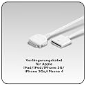 USB Datenkabelverlängerung für Apple iPad/iPod/iPhone 3G/iPhone 3Gs/iPhone 4