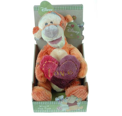 Childrens Toyshop  Toys : Posh Paws Loved By Nature Tigger Soft Toy with Heart 30cm