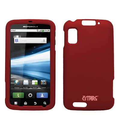 EMPIRE Red Rubberized Snap-On Cover Case for AT&T Motorola Atrix 4G MB860