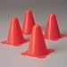 4" Construction Cones (4 count) - Party Supplies