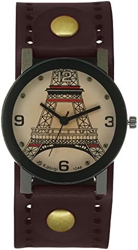 BRITAIN FLAG Vintage Brown Belt Cow Leather Strap watch Wide Band UK flag Dial Casual Quartz watch