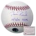 Barry Bonds San Francisco Giants Hand Signed Rawlings MLB Baseball with 73 HR 10/7/01 Inscription