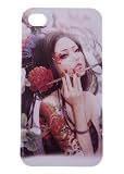 Buy Here Click Here® Premium Designer iPhone 4 4s case Girl with Red Rose and Dragon Tattoo Iphone Case / Skin / Cover for Apple iPhone 4S / iPhone 4