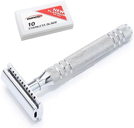 Double Edge Shaving Safety Razor with Free Ten Blades