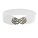 Allegra K Lady Metal Interlocking Buckle Stretch Band Cinch Belt Dress Ornament White One Size