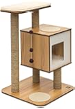 Vesper Cat Furniture, Walnut, V-Base