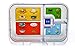 Leakproof Bento Box with Removable 4 Section Tray | Nontoxic, Easy to Clean, for Kids & Adults | 16 Bonus Lunchbox Notes by Three Squares, (Blue Skies)