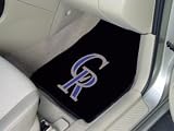 Colorado Rockies universal fit Carpet 2 Pc Car Floor Mat (Rug)