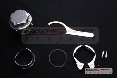 Godspeed Gen2 Style Silver Color 50mm V Band Blow Off Valve Bov Rs-series /Turbo/ Supercharger Fit ALL Honda , Accord , Accord Wagon , Civic , Civic Si , Civic Type-r , Ep3 Civic , CRX , CRV , CRZ Cr-z , DEL SOL , FIT , Prelude , S2000 S2k