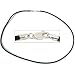 Rubber Cord Necklace Black 16"