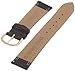 Timex Men's Q7B760 Double Stitched Calfskin 18mm Black Replacement Watchband