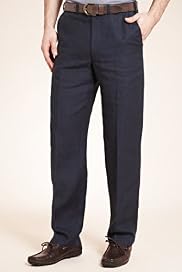 Big & Tall Linen Miracle™ Flat Front Trousers